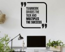 Teamwork Quote Team Business Office Space Interior Sticker Quote Decal